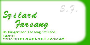 szilard farsang business card